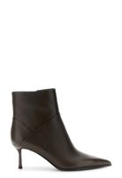 botines de piel napa dark brown