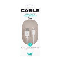 Cable Usb A/Lightning 1m TnB Way Blanco
