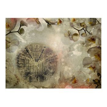Papel Pintado 3d - Reloj (vintage) (300x231 Cm)