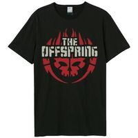 amplified clothing camiseta skull logo para mujer