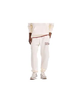 Pantalón New Balance Reimagined Graphic Fleece Jogger Hombre Blanco