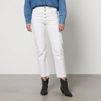 marant etoile jemina denim cropped straight-leg jeans - fr 40uk 12