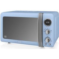 swan sm22030bln solo microwave - blue blue