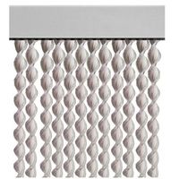 cortina de tiras cintas espiral para puertas 120 cm - blanco transparente 0812104-120 x 210 cm ancho x alto -blanco transparente 0812104
