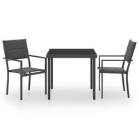 conjunto comedor jardin para jardin 3 uds  mueble jardin mesa y sillas acero