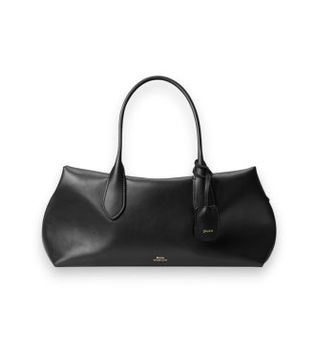 Polo Ralph Lauren para mujer. 428977211002 Bolso satchel Bellport de piel negro (OSFA), Casual
