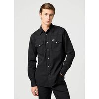 wrangler camisa manga larga 112362377 western-black rinse para hombre