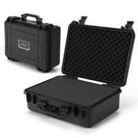 costway caja dura impermeable portatil maletin de exterior con encarte de espuma personalizable para aparatos electronicos drones 56 x 44 x 22 cm