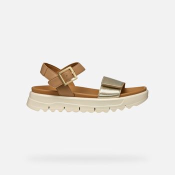 GEOX Xand 2.1s Mujer Dorado Claro/beige