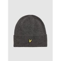 lyle  scott gorro he2314a lambswool blend ribbed-398 charcoal marl para hombre