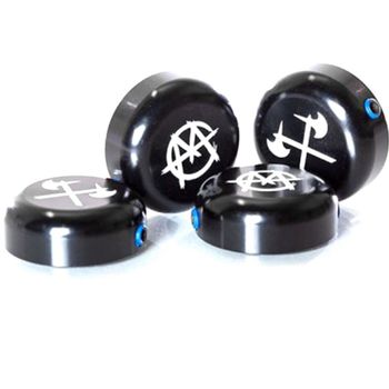 Demolition Axes/Markit Bar End Caps Flat Black