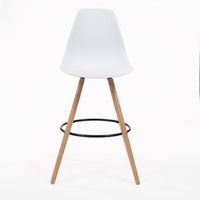 taburete nordico blanco