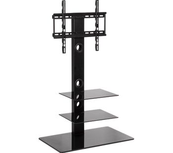 MMT Rio CBM3 TV Stand with Bracket - Black, Black