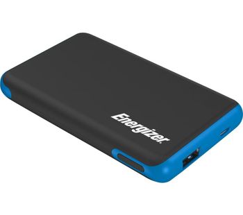 ENERGIZER Ultimate UE5007P Portable Power Bank - Black & Blue, Black