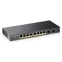 zyxel gs1900-10hp switch gestionado 8 puertos gigabit ethernet poe  2 sfp