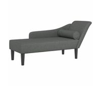 vidaxl sofa divan con cojines tela gris oscuro