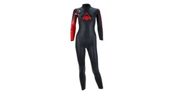 Traje de neopreno para mujer aquasphere racer v3 negro   rojo
