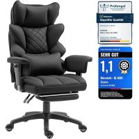 silla ergonomica de oficina dowinx ql-66b1 reclinable 90-135 150 kg soporte lumbar pu respaldo reforzado