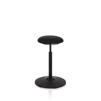 Taburete De Trabajo Balance Sit Tela Negro Hjh Office