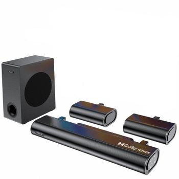 Barra de sonido Hiwill A51 Bluetooth 380 W Surround Dolby Atmos con subwoofer