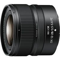 nikon nikkor z dx 12-28mm f  35-56 pz vr milc objetivo telefoto zoom negro