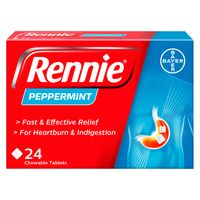 rennie peppermint heartburn  indigestion relief