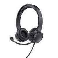 trust hs-201 auriculares alambrico diadema oficinacentro de llamadas usb tipo a negro