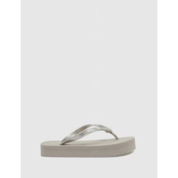 Calvin Klein Jeans Chanclas CHANCLA FLATFORM FLIP FLOP MET TAUPE para mujer