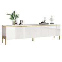 mueble de tv - mueble para salon - tablero de particulas - blanco 170x38x50cm