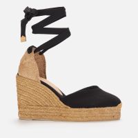 castaner womens chiara 8ed canvas wedged espadrilles - uk 3