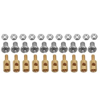 50PCS 1.8mm Conectores de varilla de empuje ajustables y topes de enlace para aviones RC