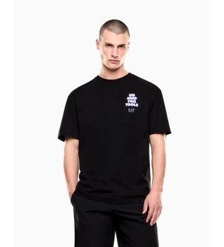 EA7 para hombre. 7M001398_AF13244 Camiseta Graphic Series negro (XXL), Casual, Algodón, Manga corta