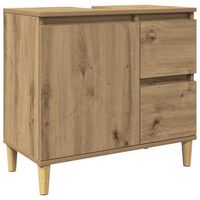armario lavabo bano  mueble de bano madera ingenieria roble artisan 65x33x60 cm