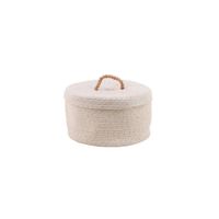 cesta redonda con tapa 27x16cm