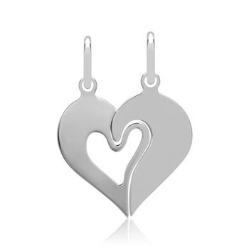 Colgante corazón plata 925