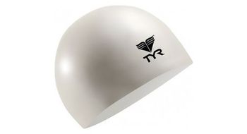 Gorro de bano de latex solido tyr blanco
