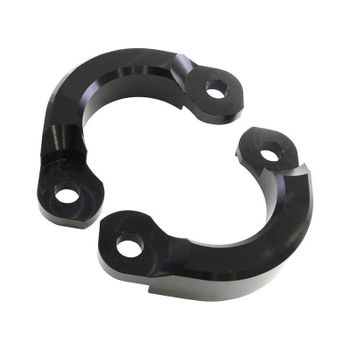 Brida tubo de escape Moto Guzzi Serie Grossa 44mm CNC separado negro