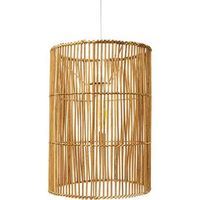 lampara de techo de ratan - lampara colgante diseno boho bali - an madera natural