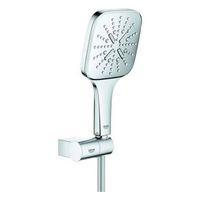 conjunto de ducha con soporte grohe rainshower smartactive 130 cube 3 chorros chrome 26588000