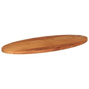 Tablero De Mesa | Tablero Escritorio Ovalado Madera Maciza De Acacia 100x50x3,8 Cm