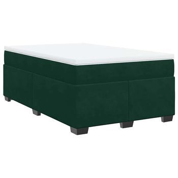 Cama Tapizada 200x120x46 Cm Tejido - Verde