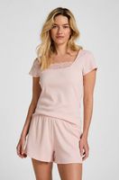 hunkemoller conjunto de pijama rosa