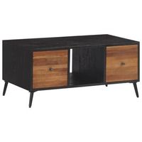 mesa de centro teca reciclada maciza 90x50x41 cm vidaxl