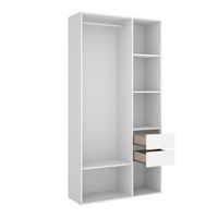 armario vestidor suit reversible 2 cajones blanconatural 205x98x45 cm