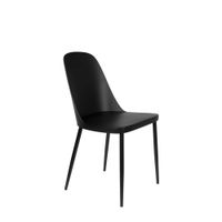 silla de polipropileno negro