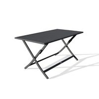 mesa de jardin plegable de aluminio