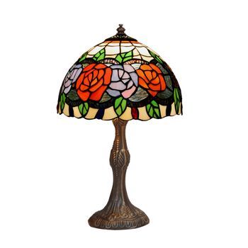 Sobremesa Con Forma Y Pantalla Tiffany D. 20cm Serie Rosy