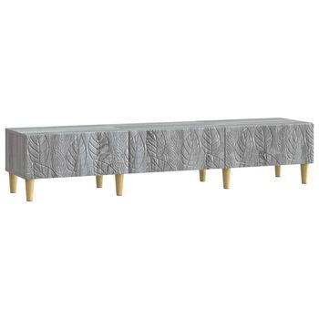 Mueble De Tv 147 X 34,5 X 30 Cm Sonoma Gris Vidaxl