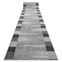 alfombra de pasillo silver etna marco arena - gris 100cm 100x480 cm