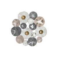decoracion pared metal 80x7x80 blanco